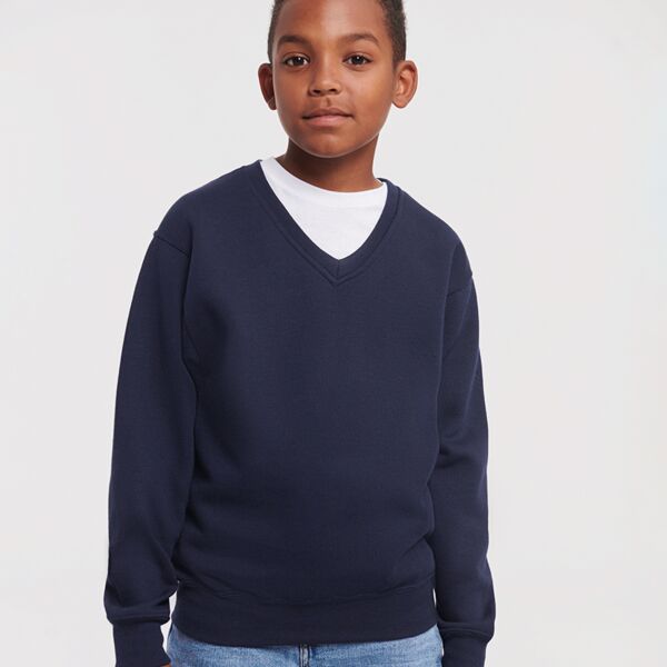 Jerzees Schoolgear Kids V Neck Sweatshirt Thumbnail